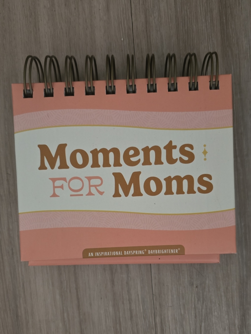 Moments for Moms Pink Christian Inspirational Flip Calendar